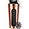 MYBURRGH ® Steel Shaker Bottle for Protein Shake, Gym Bottle For Men Protein Shaker Bottle For Gym Shaker Bottle Leak Proof Bottle -Rose Gold 850