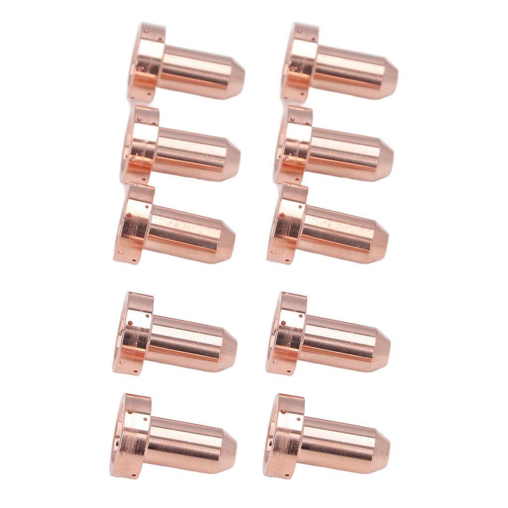 10Pcs 9 8211 Nozzle 60A Brass Plasma Cutting Torch Nozzle Replacement for SL60 SL100