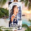 Central Cee Beach Towel, Personalized Custom Name Text, Quick Dry Large Absorbent Towel For Beach Pool