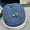 Fred Women's 18K Gold Diamond Horseshoe Buckle Necklace - Medium/Small High-End Nautical Clavicle Chain