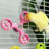 Lustige drehende Windmühlen-Vogelspielzeuge, Interaktive Papageienspielzeuge, Kauspielzeuge für Vögel, Papageienspielzeuge zur Entspannung, Vogelkäfigzubehör