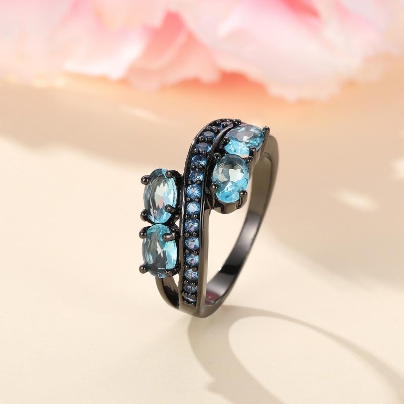 Wish Zircon Diamond Irregular Ring no. 6