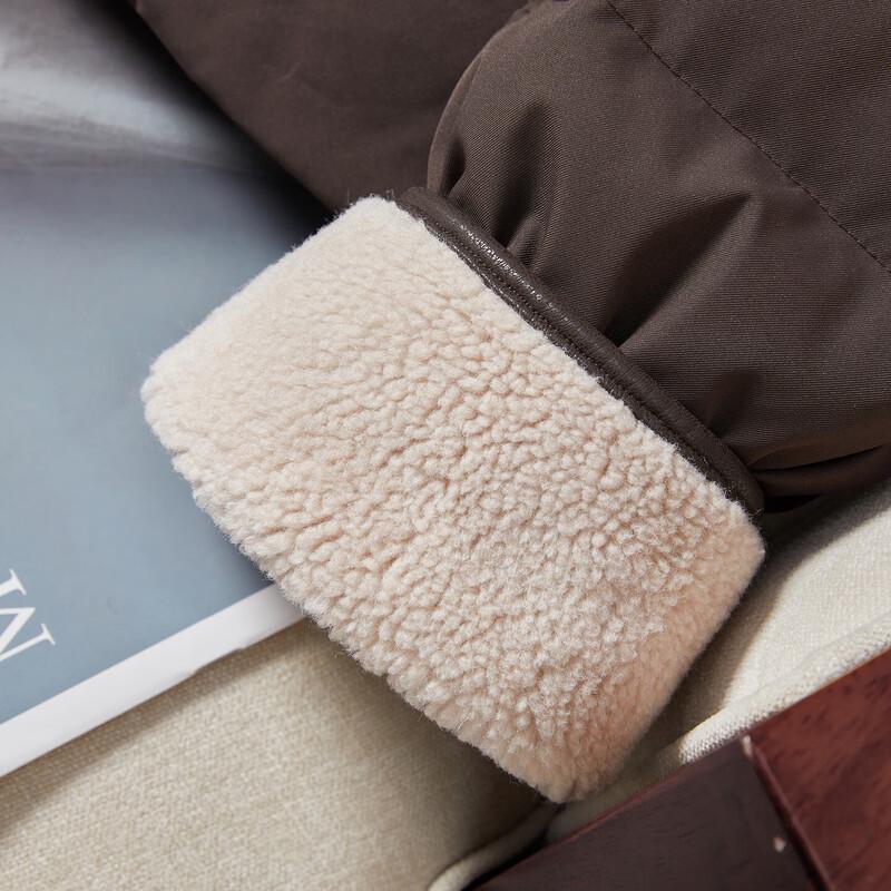 Women's 90% Down Color-Block Lapel Short Jacket