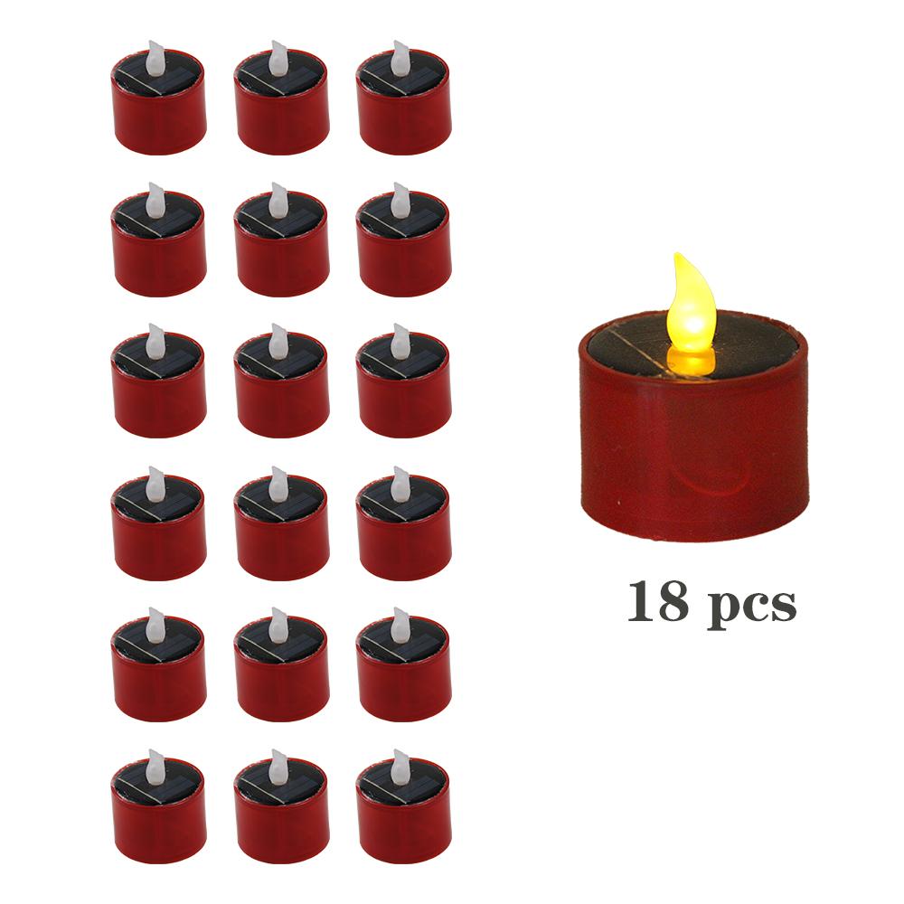 Solar Garden Light Led Candles Flameless Outdoor Waterproof Solar Tea Lights for Party Garden Home Christmas Terrace Decor