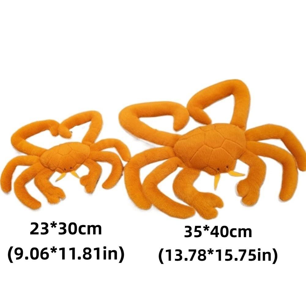 Simulation Crab Plush Toy Fluffy Sea Animal Doll Sleeping Pillow Crab Plush Doll  Christmas Toy