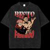 Jujutsu Kaisen Anime Graphic Washed Oversized Streetwear Y2k T-Shirt Men Women Pure Cotton High Quality Streetwear Short Sleeve Female Male Clothing