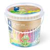 Staedtler Colored Pencils, 18 Colors x 2 Pencils, Noris Junior Watercolor Pencils, Bucket Set,