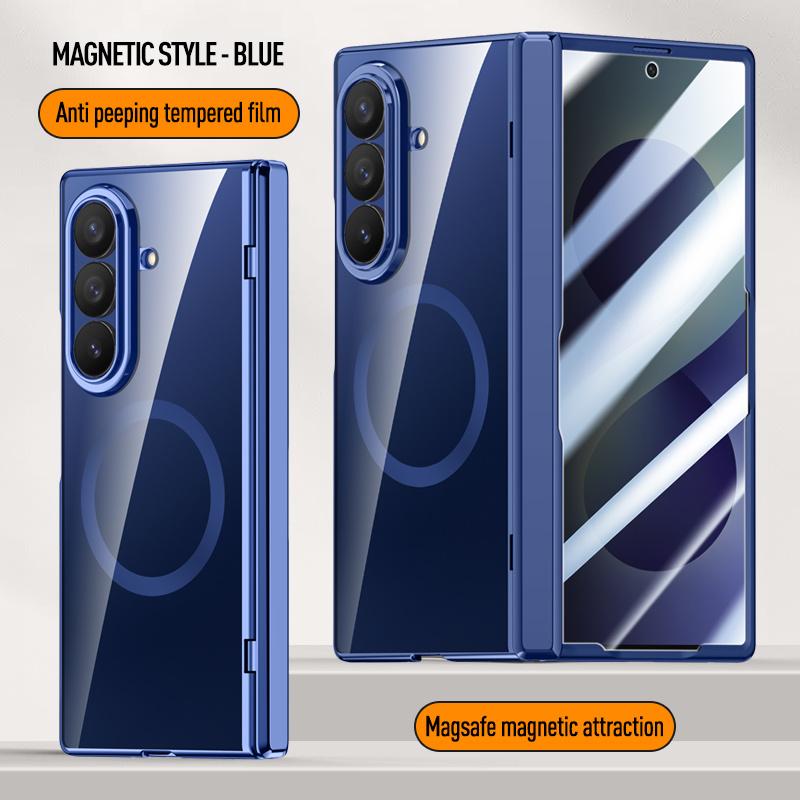 For Samsung Galaxy Z Fold 8Ultra Fold8 Screen Protect Film Hyaline Case Middle Hinge Magnetic For Magsafe Wireless ChargingCover