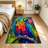 Tropical Parrots And Flowers Non-Slip Home Carpet Design for Office Decor Living Room Bedroom Gift