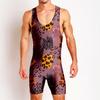 Wrestling suit Wrestling suit One-piece swimsuit Men's gym suit Sportswear Sweat-absorbing light weight training suit