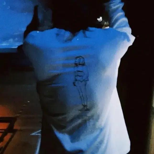 PARK HYO SHIN Laughing Man long-sleeve t-shirt white