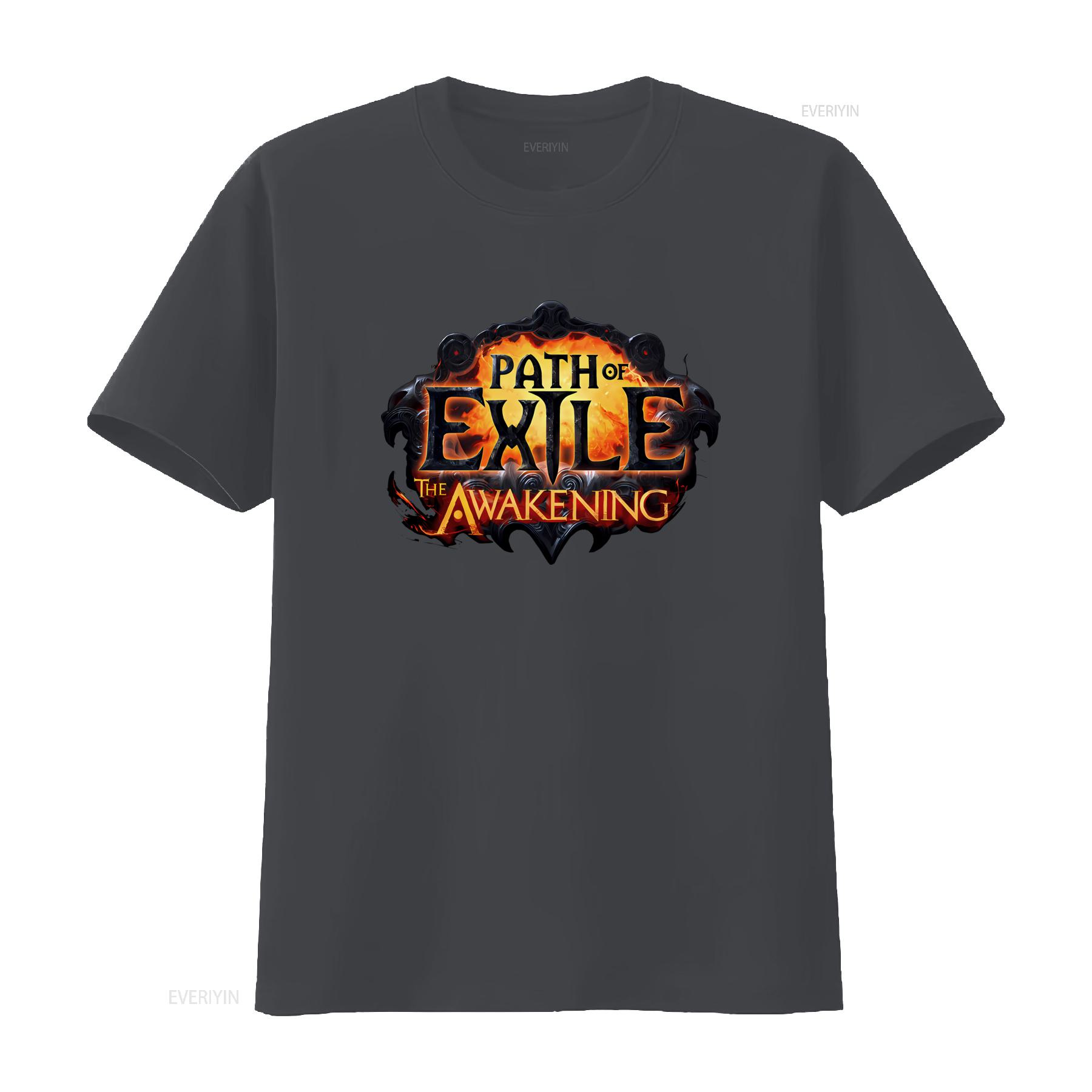 

Чоловіча футболка Path of Exile The Awakening Відеоігра Промо 4XL XXXXL Дизайн Ігровий вінтажний Прана Практична Трохи модна S
