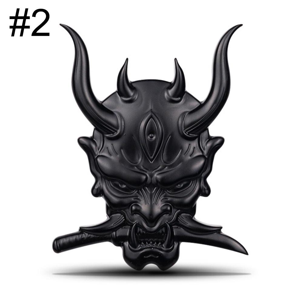 DSYCAR 1Pcs Metal Warrior Car Side/Rear/Front Decorations Badge Emblem 3D Self-Adhesive Nameplate Sticker for Car 2