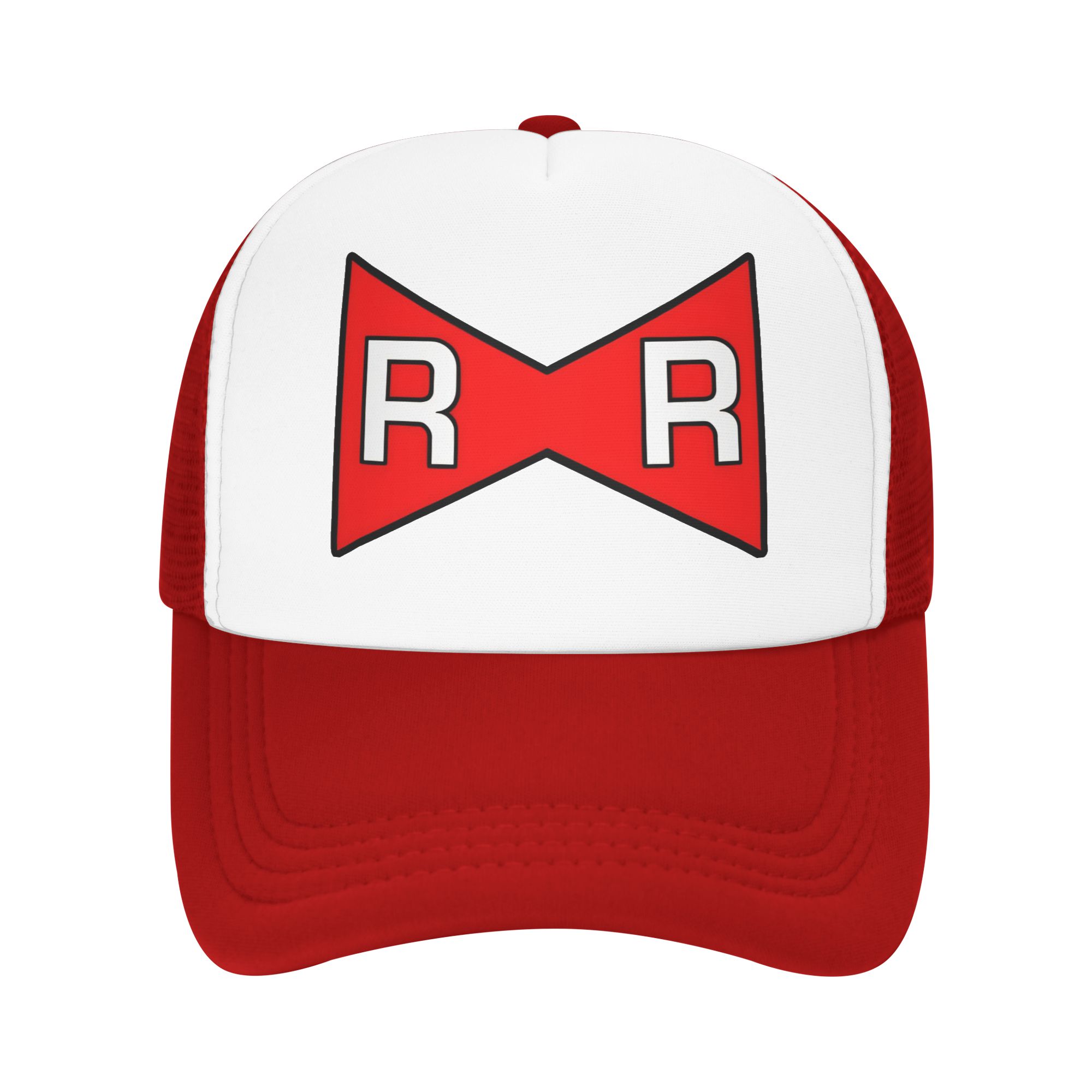 Dragon Ball Red Ribbon Army Mesh Baseball Cap Fashion Sun Hats Hats Adjustable Snapback Caps Trucker Cap Summer Trucker Cap One Size