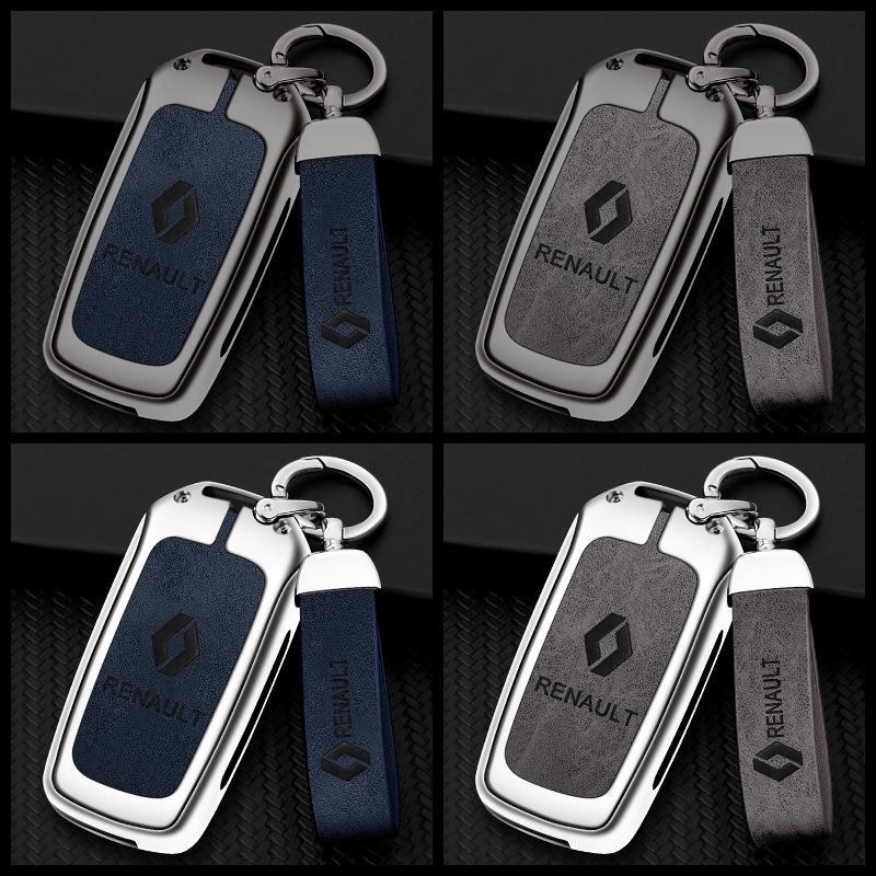 For Renault 2026 New Hub Caps Zinc Alloy Car Key Case Cover Shell For Renault Koleos Captur Kadjar Megane Clio Talisman Scenic A