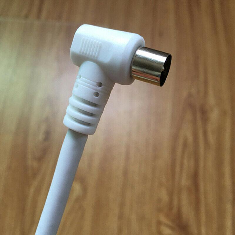 1Pc Antenna Aerial Lead Cable Male to Male White RF single Coax Cable TV RF cable 1m 1.5m 2m RCA Coaxial