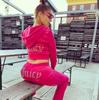 Fashion Rhinestone Velvet Hoodie Sweatshirt 2 Piece Outfit Women Casual Long Sleeve Loungewear Fall Trendy