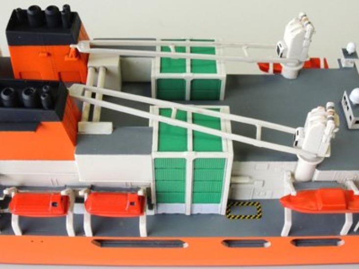 Foresight Seals Models Antarctic Research Ship Icebreaker Shirase AGB5003 Plastic Model SMP013 1/700