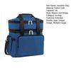 Insulated Lunch Bag 18L Double Deck Large Reusable Lunch Box Leakproof Expandable Tote Cooler