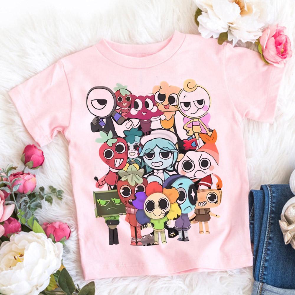 Dandys World T Shirt Kids Father Mother Fashion Casual Cartoon T-Shirts Men Teen Boys Loose O-Neck Short Sleeve Summer Clothes