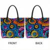  Colorful Pattern Tote Bag Large Capacity Shoulder Bag for Daily Use Travel Shopping Handbag