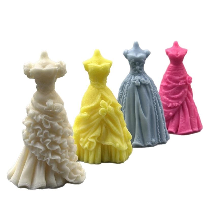 Silicone Molds Wedding Dress Candle Molds Epoxy Resin Molds Castings Molds Plasters Molds for Home Decoration