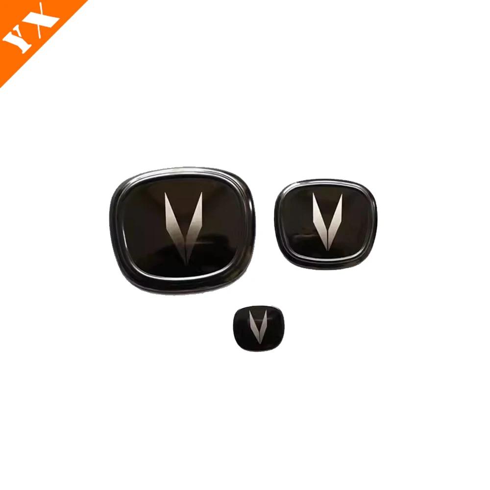 

For Changan UNIV UNI-V Accessories 2023-2024 Car Steering Wheel Logo Front Rear Logo Car Wheel Logo Sticker Decor Cover Trim