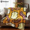 Frühstück Speck Ei Toast Anime Cartoon Flanelldecke Weiche Warme Decke für Schlafzimmer Sofa Auto Kinder Urlaubsgeschenk