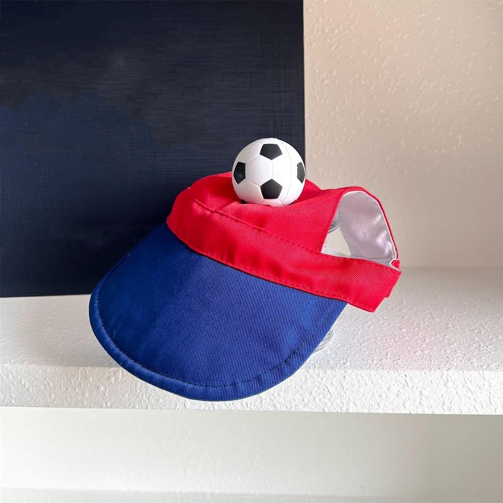 

Sport Cap Pet Sun Hat Football Shape Dog Visor Hats Adorable Cat Sunshade Cap For Small Dogs Cats L