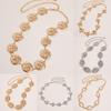 Retro Design Geometric Shape Metal Casual Waist Chain For Vintage Style Women Summer