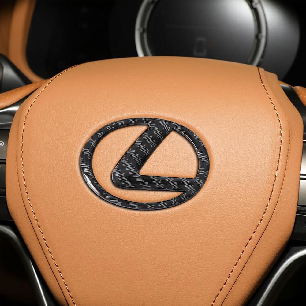 1pcs Car Steering Wheel Center Emblem Decoration Sticker For Lexus NX IS 250 RX GS UX RX300 RX350 CT200H GX460 ES LX Fsport GX