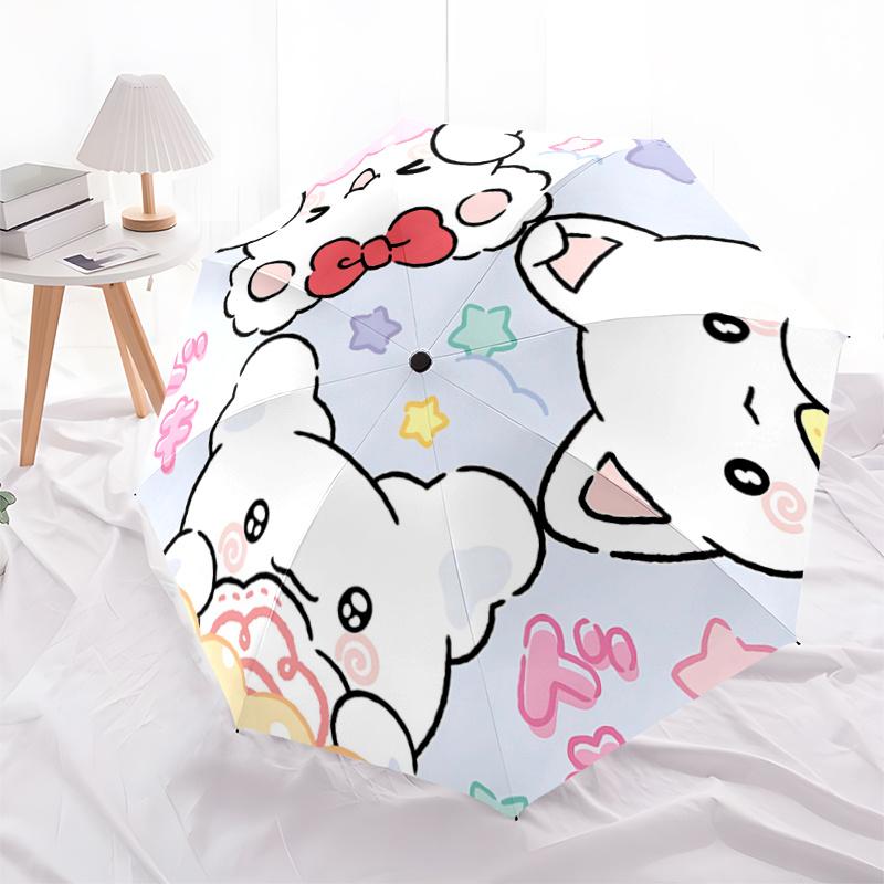 1pc Sanrio Characters Automatic Opening/Closing Umbrella with Foldable Design, 8-Bone Iron Frame, Outdoor Use, Festival Gift, Suitable for Fans, Trave