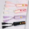 European-American Style Handwoven Lace Bracelet - Women's Fashion, Adjustable Letter Design