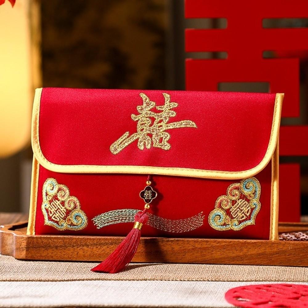 Hongbao New Year Money Envelope Traditional Red Pocket Money Pouch Lucky Money Packet Wedding
