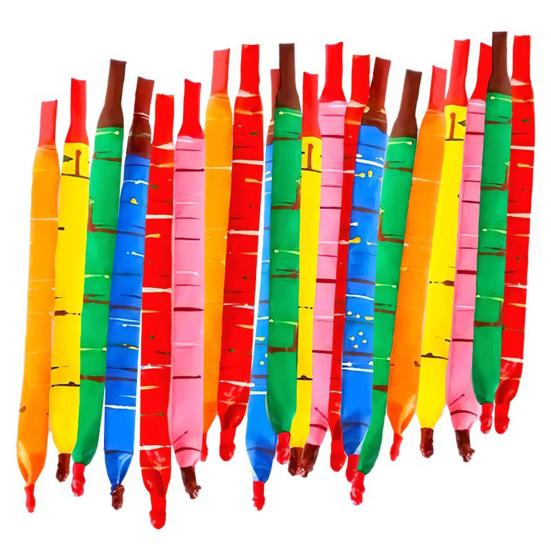 Rocket Balloons with Pump Flying Balloon with Whistling Noise Assorted Colors Long Screaming Balloon for Birthdays Events Parties