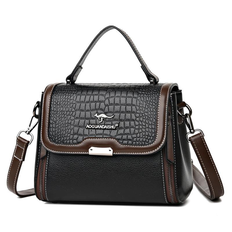 New Classic Crocodile Pattern Women's Shoulder Bag Crossbody Bag