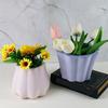 DIY Flower Pots Silicone Mold Lace Waved Vase Ornaments Mold Home Decorations Succulent Resin Mold DIY Handmade Crafts