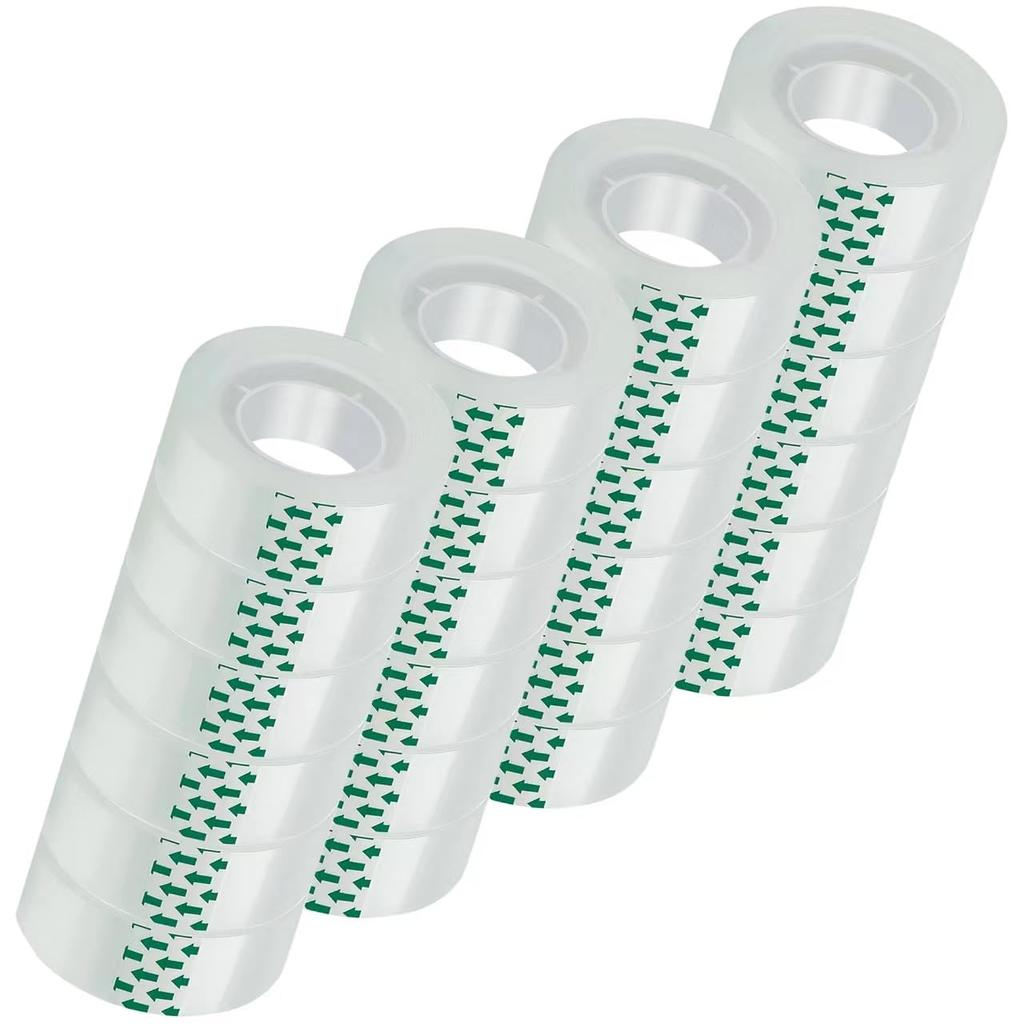 JACMD 12 Rolls Clear Tape, Transparent Tape Refills, Gift Wrap Tape 3/4 * 1000 inch for Gift Wrapping for Office, Home, School