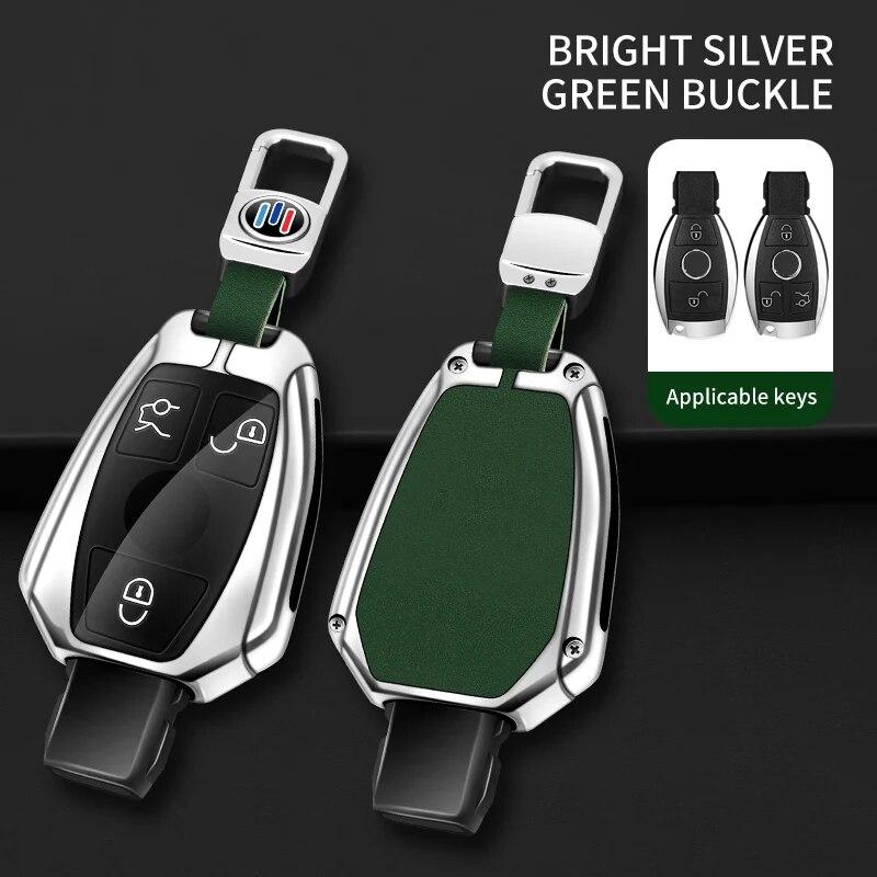 Zinc Alloy Car Remote Key Case Cover Shell Fob for Mercedes Benz A B C E Class GLA CLA GLC CLS W204 W221 W205 W176 W212 W463 AMG