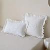 French Lace Cushion Cover Washed Material Bedroom Pillow Shell Comfortable Pillow Cover