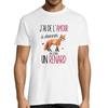 Men's T-shirt - FOX - Love To Give - Round Neck - Short Sleeves - White