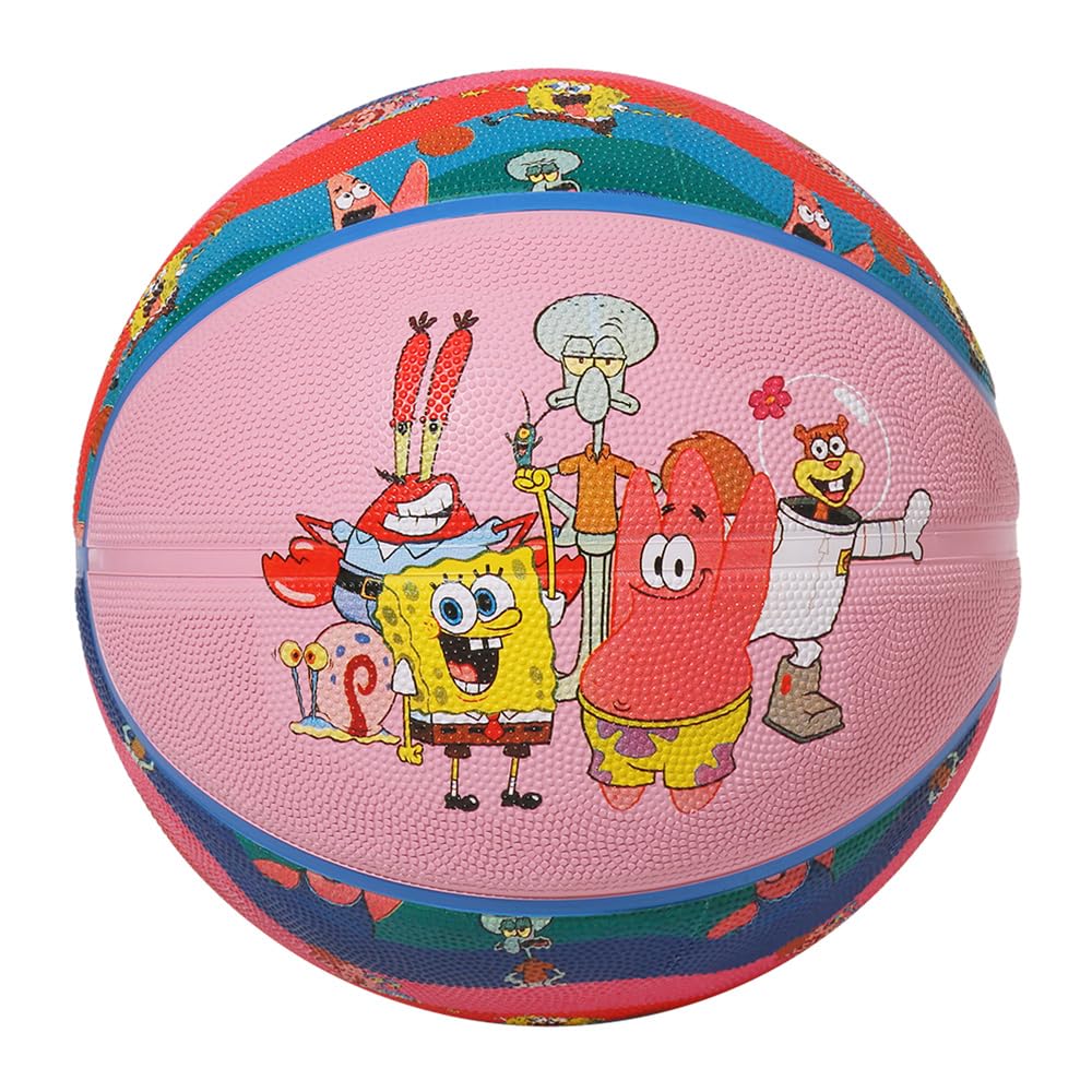 

SPALDING SpongeBob SquarePants Character Rubber, Size 6, 85-044J, Basketball, Outdoor Use, Collaboration