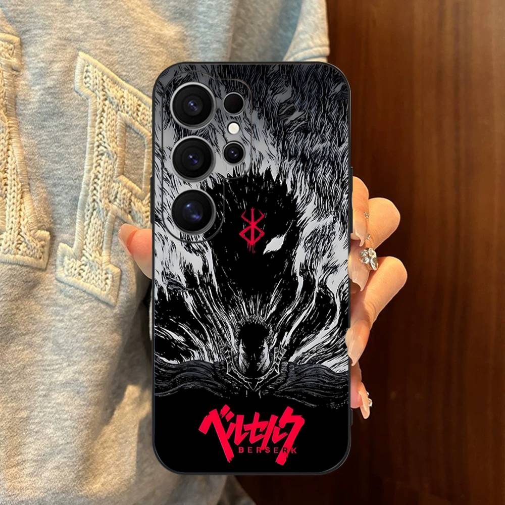 Comic Cool Berserk Phone Case For Samsung S 24 Fe 25 Ultra Plus 20 Lite 21 30 22 23 24 22 Ultra 5G Fundas