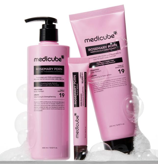 Medicube Rosemary PDRN Cooling Hair Loss Care Shampoo 400ml Refreshing Scalp Strengthening Shampoo
