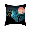 Halloween Pillow Case Cartoon Pumpkin Head Castle Peach Velvet Cushion Home Furnishings