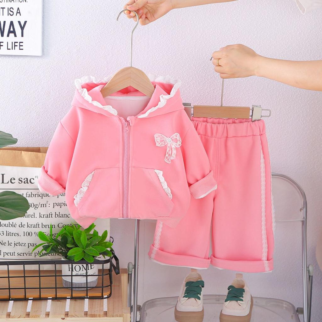Kids Casual Long-Sleeve Set, Comfortable Daily Wear Outfits