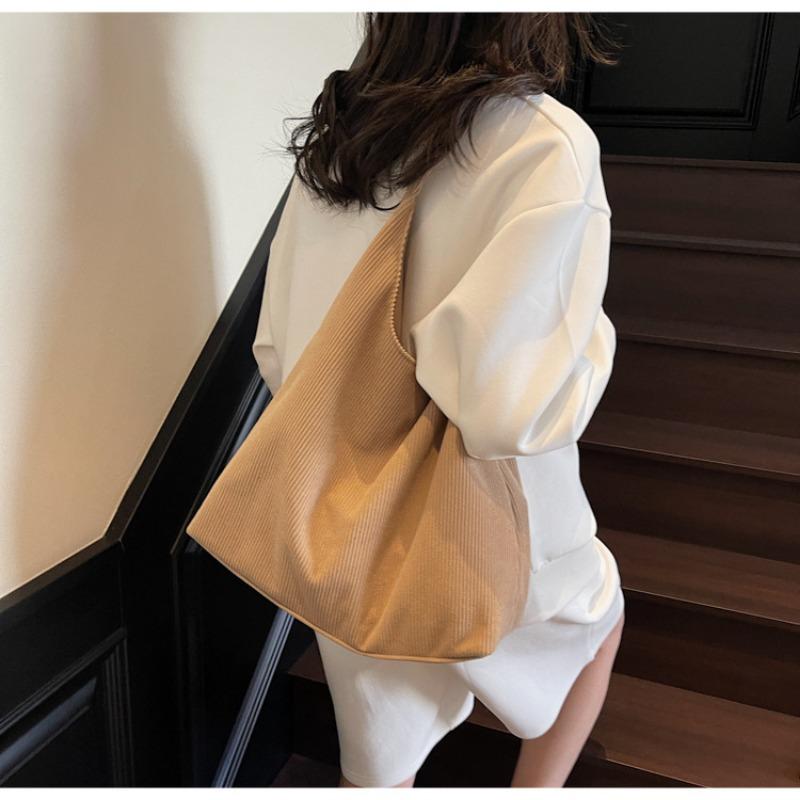 New simple and large-capacity commuter bag lazy and casual shoulder tote bag light and durable versatile shoulder bag