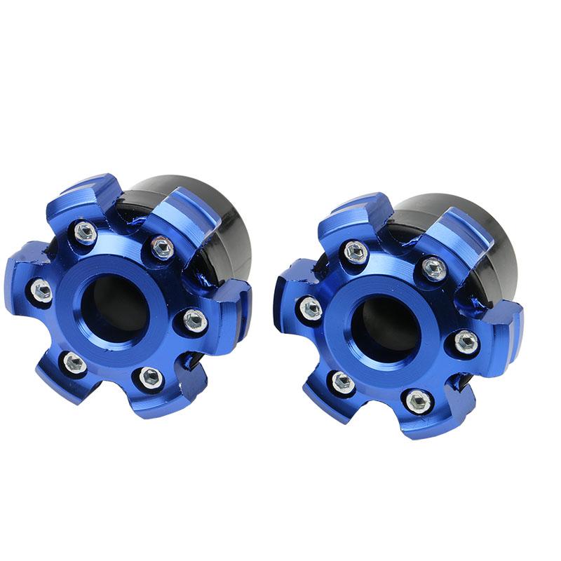 Motorcycle CNC Front Fork Cup Modified Anti-Fall Bumpers Anti Drop Cup Motorcycle Modification Tool Anti Collision Universal синий