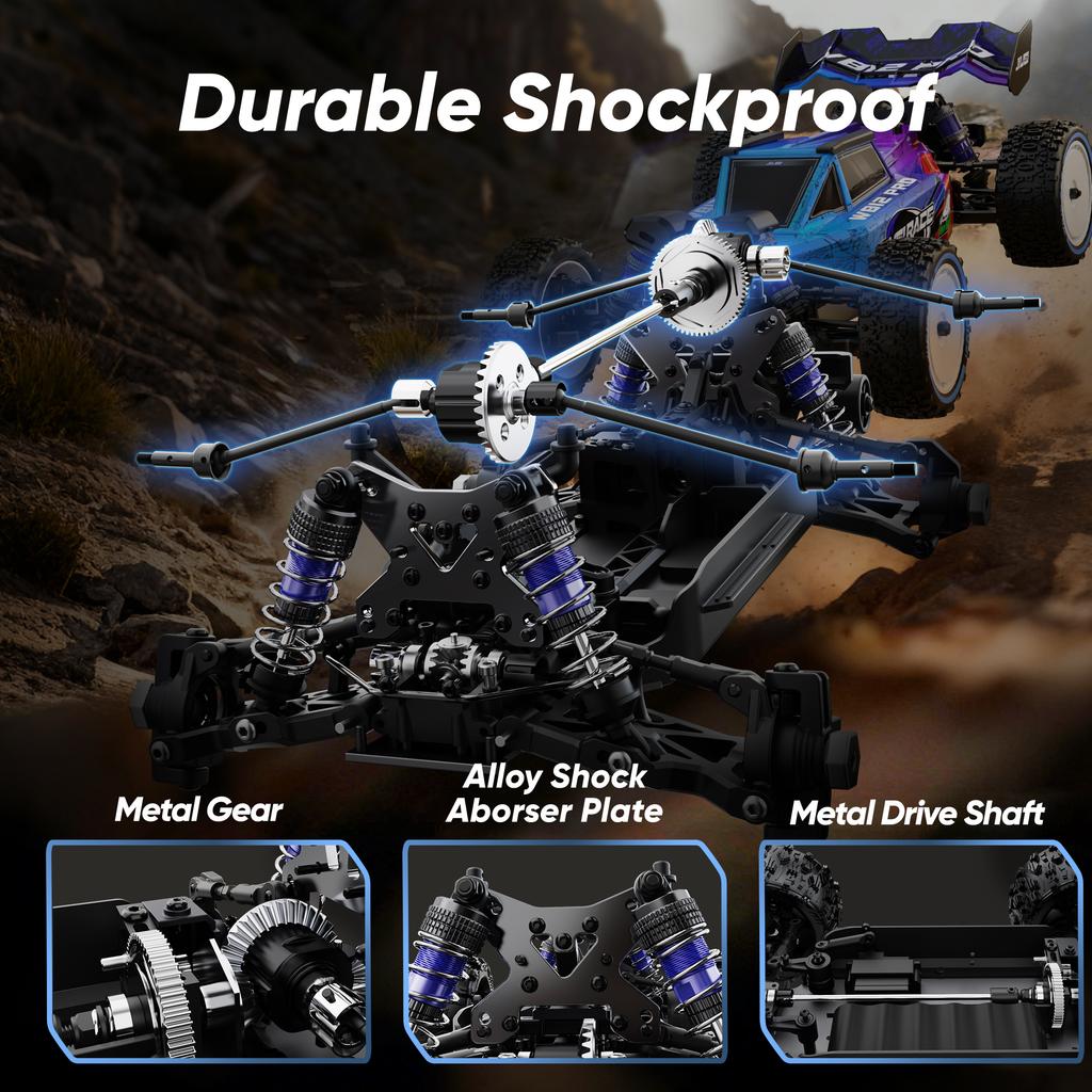 1:12 80km/h JIUSI WB12 PRO Rc Car 4WD Off Road Racing Car 2.4G Remote Control Car Competitive Toys Drift Cars For Boys Gift