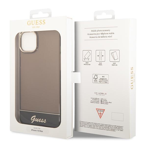 Guess Guhcp14Mhgcok Iphone 14 Plus / 15 Plus 6.7 Czarny/Black Hardcase Translucent